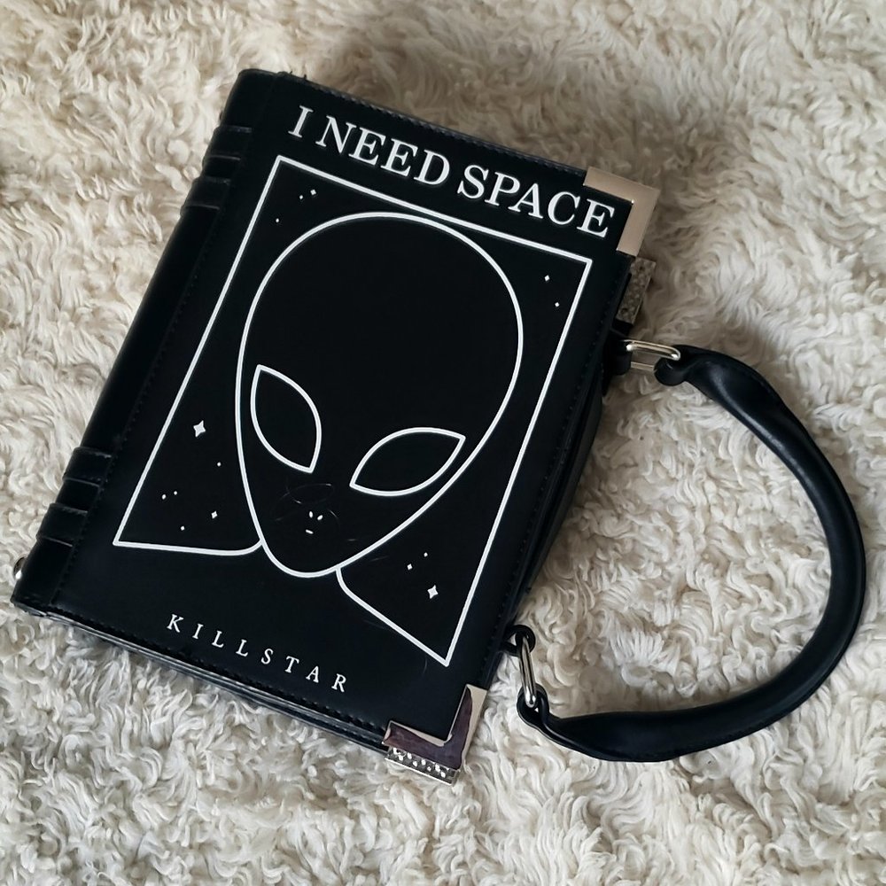 Killstar I Need Space Alien Book Handbag Purse